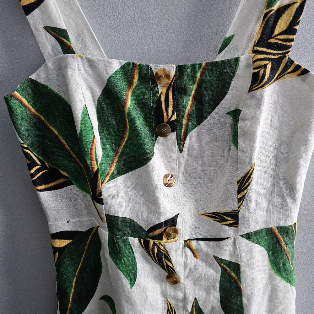 Farm Rio Palms Mini Dress L - Picture 4 of 6